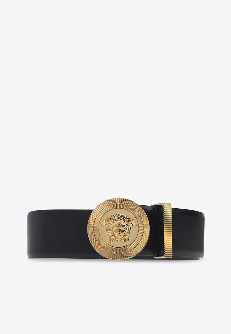 Versace Medusa Biggie Leather Belt 1003873 DVTP1-1B00V