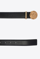 Versace Medusa Buckle Leather Belt Black 1004009 DV3T-1B00V