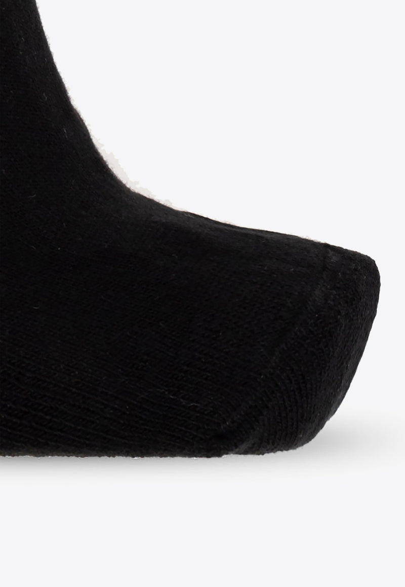 Versace Logo Intarsia Socks Black 1008835 1A06357-2B150