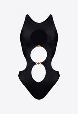 Versace Medusa One-Piece Swimsuit Black 1009204 1A02262-1B000
