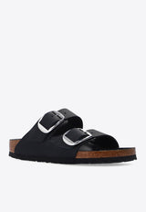 Birkenstock Arizona Big Buckle Leather Slides 1011075 0-BLACK