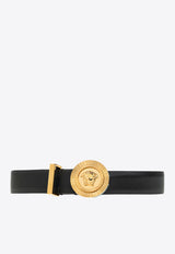 Versace Medusa Buckle Leather Belt Black 1004793 DV3T-1B00V