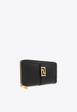 Versace Greca Zip-Around Wallet 1007135 1A05134-1B00V
