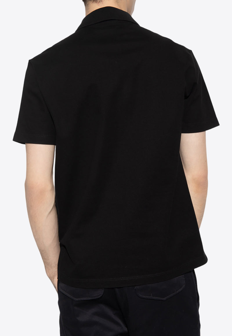 Versace Medusa Embroidered Polo T-shirt Black 1008492 1A06071-1B000