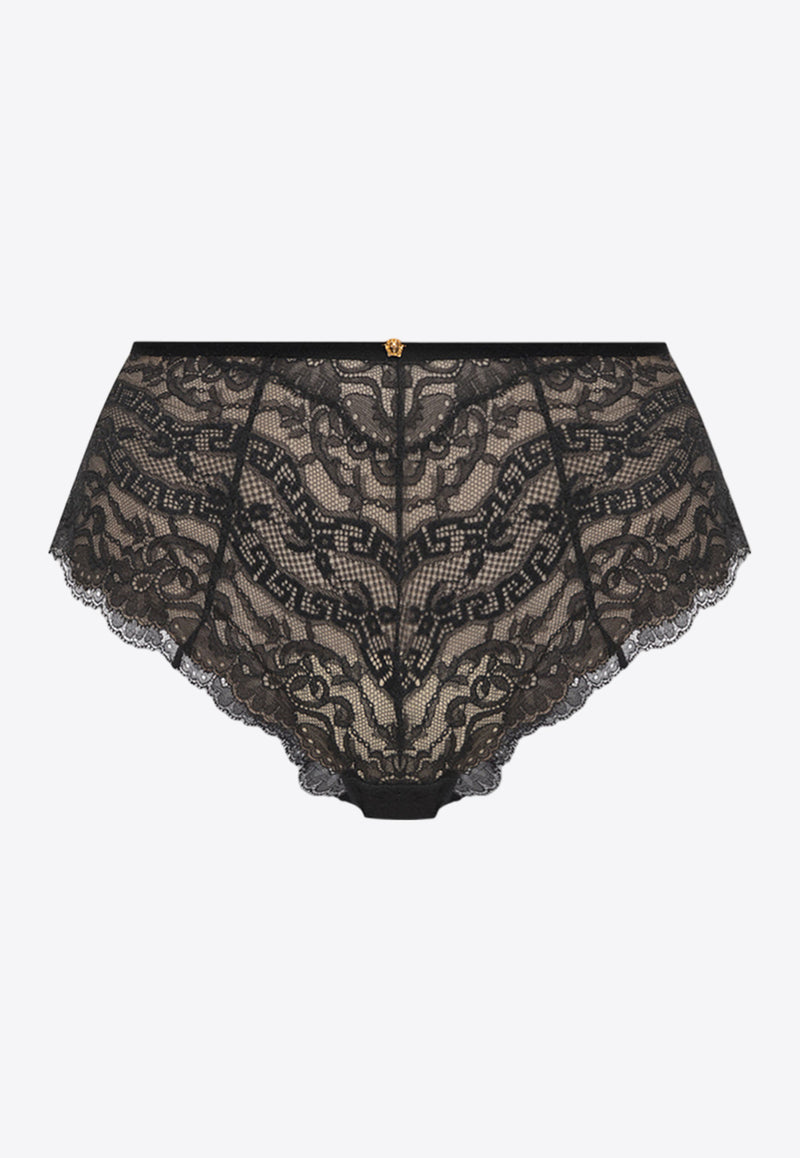 Versace Barocco Lace Briefs Black 1008532 1A06123-1B000