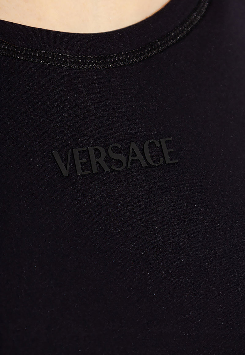 Versace Barocco Patterned Sports Top Black 1008682 1A06654-5B010