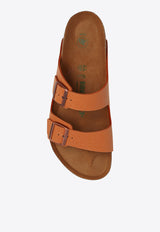 BirkenstockArizona Double-Strap Leather Slides1025006 0-PECANWood