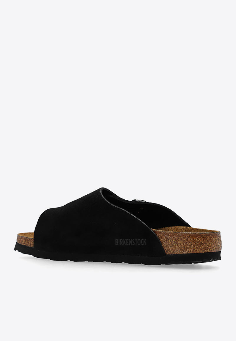 BirkenstockZurich Double-Strap Leather Slides1025060 0-BLACKBlack