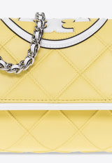 Tory Burch Small Fleming Quilted Leather Crossbody Bag Yellow 145585 0-700