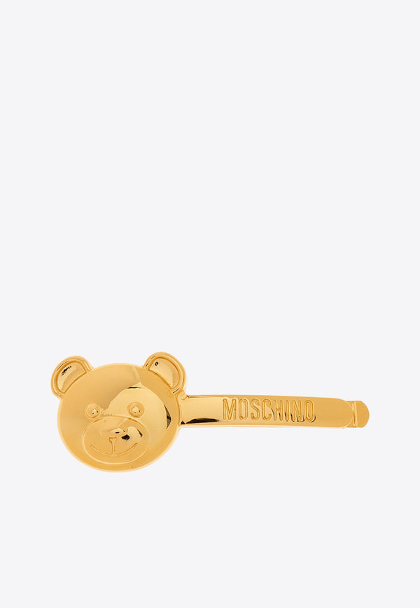 Moschino Teddy Bear Hair Clip Gold 22271 A9107 8403-606