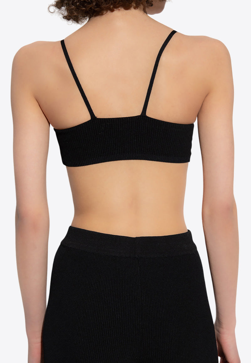 Jacquemus Pralu Knit Bra Top 231KN502 2060-990 Black