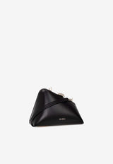 Mini Midnight Leather Clutch Bag The Attico 231WAH40 L019-100