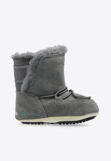 Moon Boot Kids Boys Crib Suede Ankle Boots Gray 340103 00-002