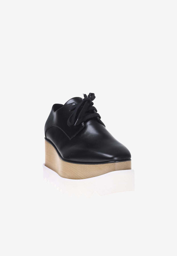 Stella McCartney Elyse Platform Derby Shoes Black 363997 W0XH0-1000