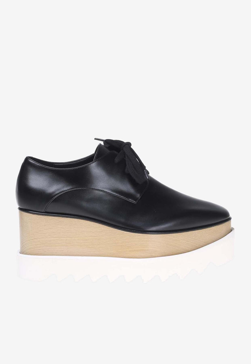 Stella McCartney Elyse Platform Derby Shoes Black 363997 W0XH0-1000