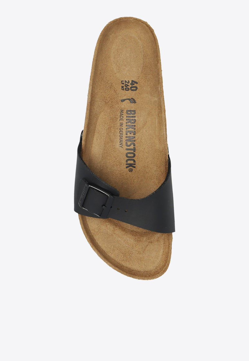 BirkenstockMadrid Leather Slides40793 0-BLACKBlack