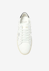 Saint Laurent Court Classic Low-Top Sneakers with Star Patches White 419197 0MP10-9082