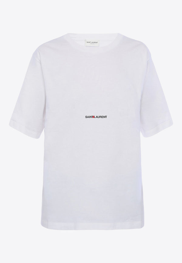 Saint Laurent Rive Gauche Logo T-shirt White 460876 YB2DQ-9000