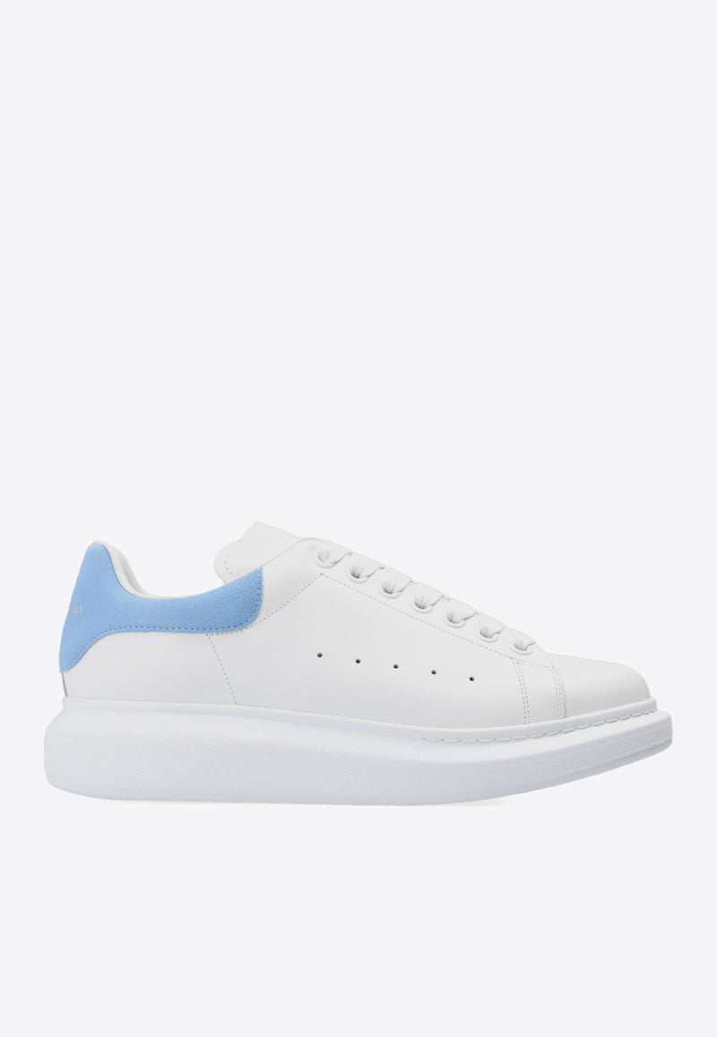 Alexander McQueen Larry Oversized Leather Sneakers White 553770 WHGP7-9412