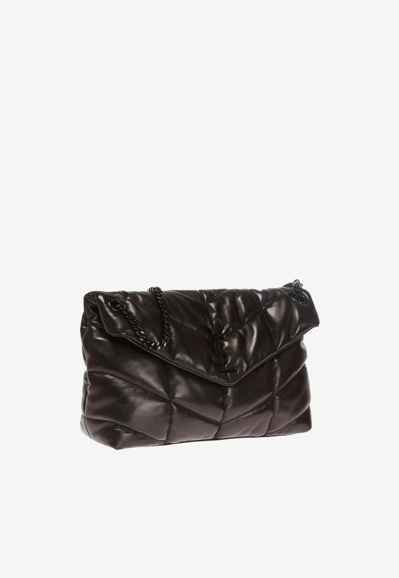 Saint Laurent Medium Puffer Nappa Leather Shoulder Bag 577475 1EL08-1000