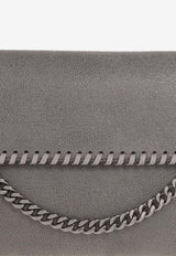 Stella McCartney Falabella Faux Leather Clutch Bag Gray 581238 W9132-1220