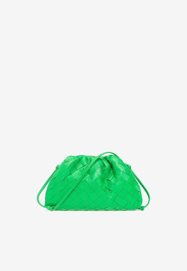 Bottega Veneta Mini Pouch Bag in Intrecciato Leather 585852 VCPP1-3722 Parakeet