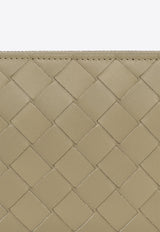 Bottega Veneta Intrecciato Leather Zip-Around Wallet Travertine 593217 VCPQ6-2920