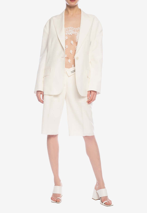 Stella McCartney Floral Lace Bodysuit White 600738 SOA35-9000