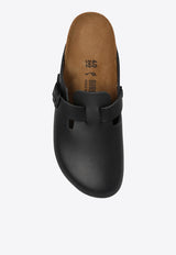Birkenstock Boston Bs Natural Leather Slides 60193 0-BLACK