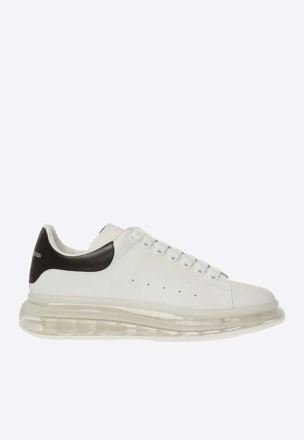 Alexander McQueen Signature Oversized Leather Sneakers White 604232 WHX98-9061