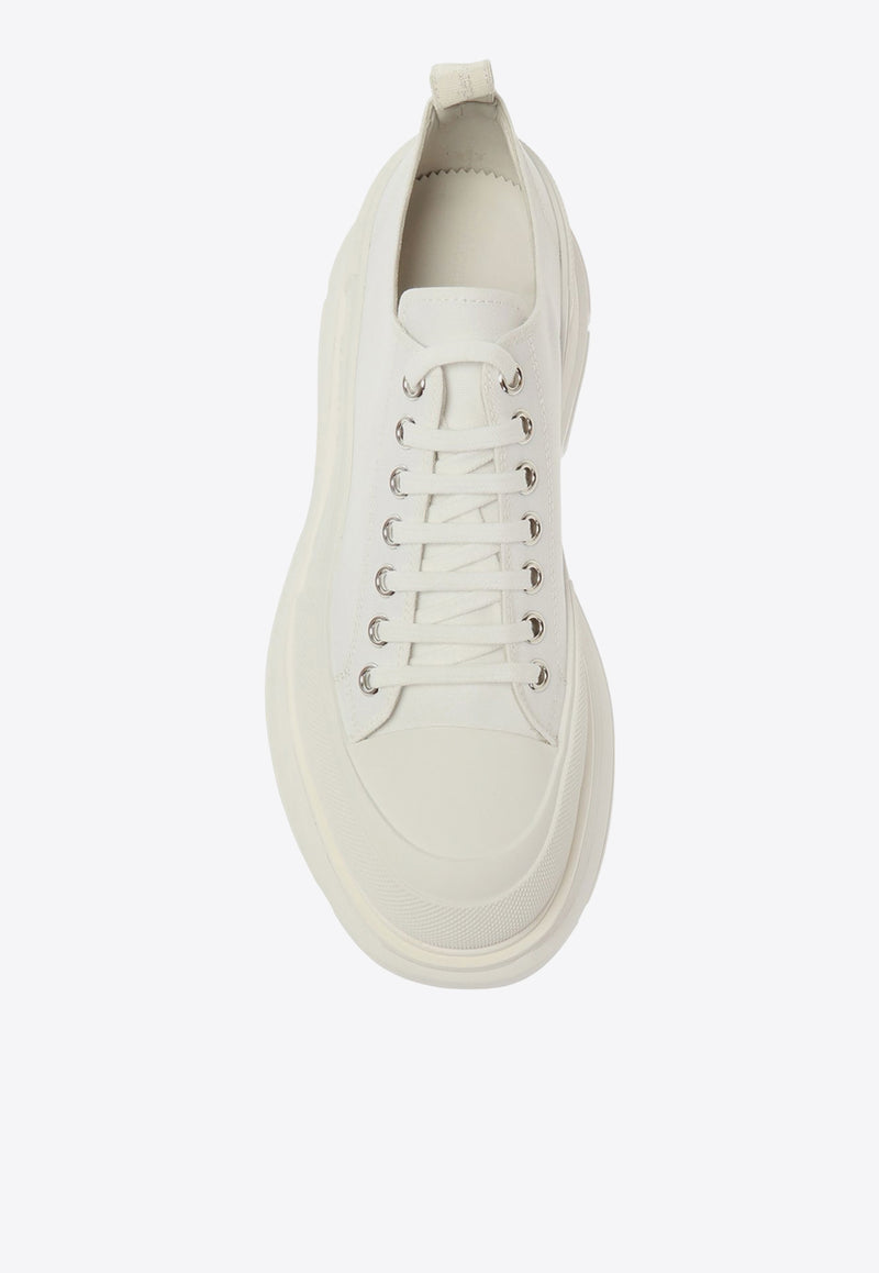 Alexander McQueen Tread Slick Low-Top Sneakers White 604257 W4L32-9000