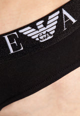 Emporio Armani Branded Waistband Briefs - Set of 2 Black 111321 CC715-07320