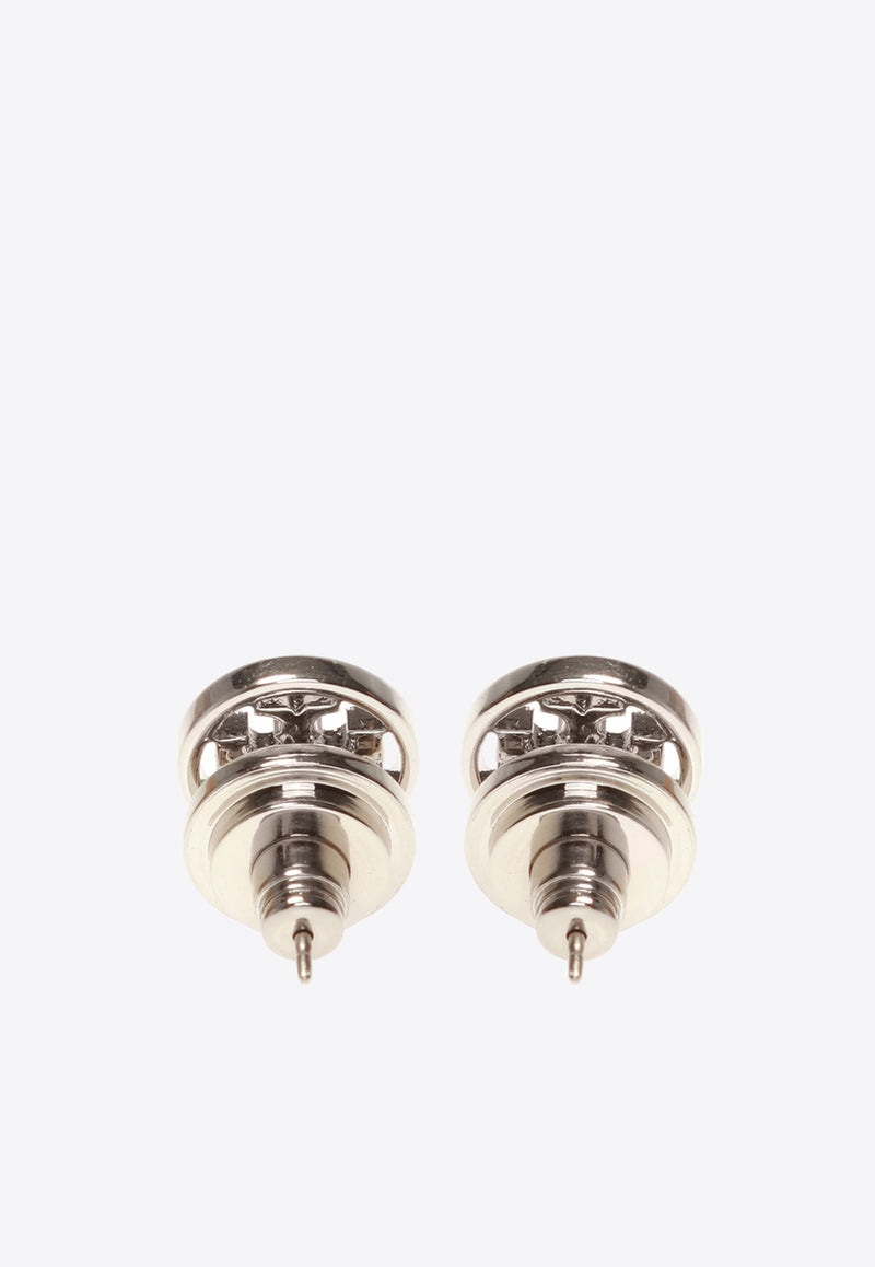 Tory Burch Miller Stud Earrings Silver 11165518 0-022