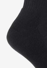 Jacquemus Logo Ribbed Socks Black 213AC003 500-990