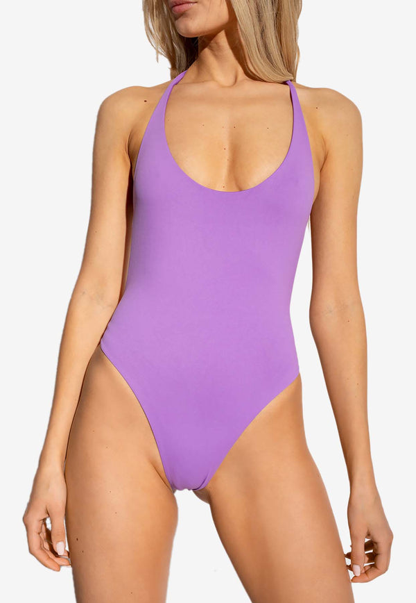 Ribbed-Knit One-Piece Swimsuit  The Attico 223WBB28 PA15-287