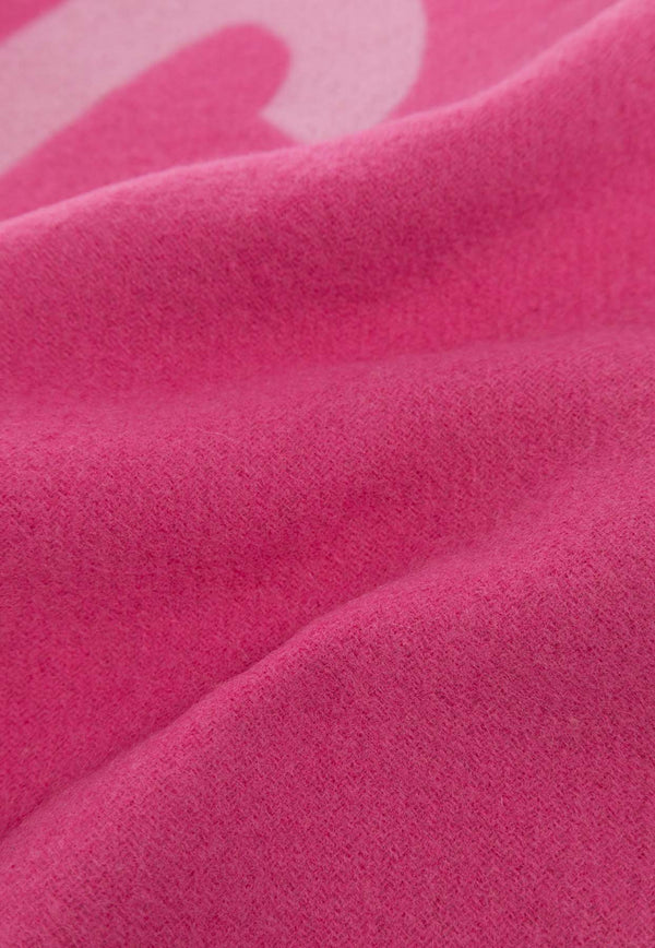 Jacquemus L'écharpe Fringed Wool Scarf Pink 226AC435 5007-043