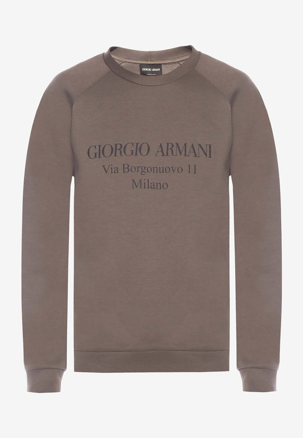 Giorgio Armani Borgonuovo 11 Crewneck Sweatshirt 3GSM81 SJSXZ-U8L0