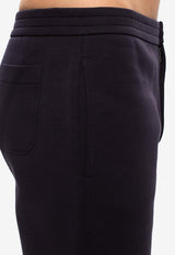 Giorgio Armani Straight-Leg Double-Jersey Pants 3GSP54 SJSXZ-UBVN