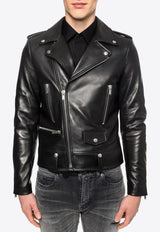 Saint Laurent Biker Leather Jacket 484284 Y5YA2-1000 Black