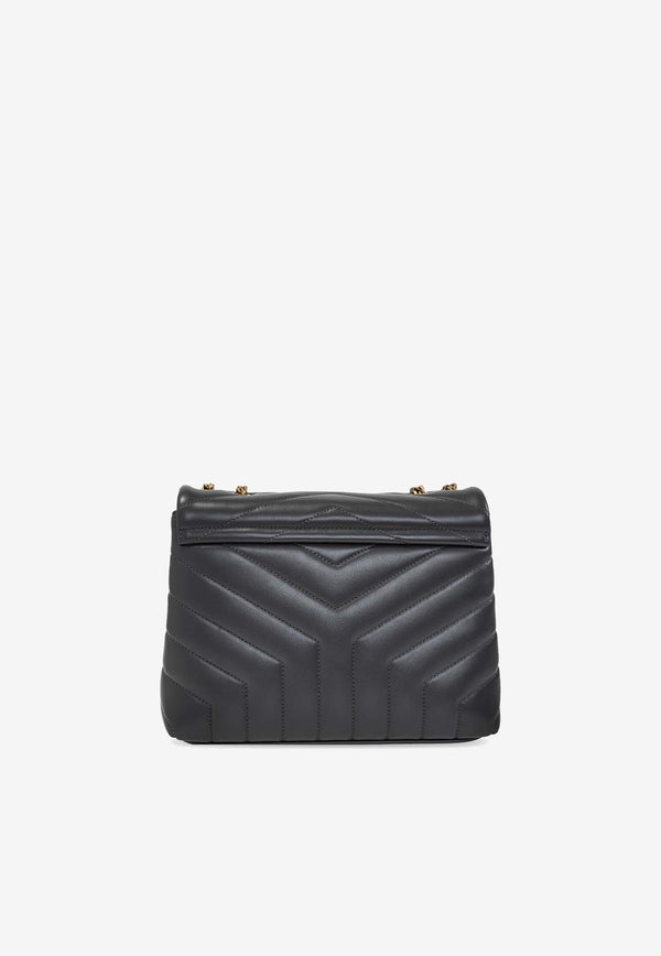 Saint Laurent Small Loulou Shoulder Bag in Quilted Leather 494699 DV727-1112 Gray