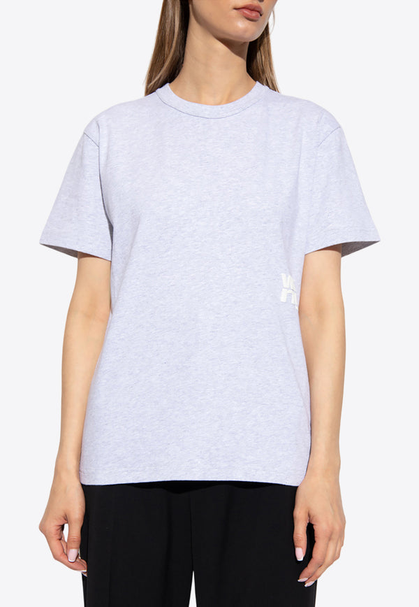 Alexander Wang Puff Logo Crewneck T-shirt Gray 4CC3221357 0-050