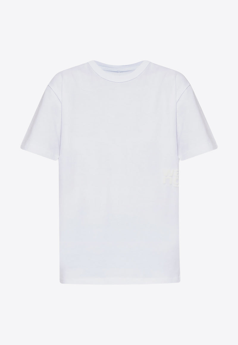 Alexander Wang Puff Logo Crewneck T-shirt White 4CC3221357 0-100