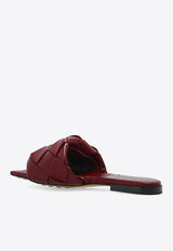 Bottega Veneta Lido Flat Sandals in Intrecciato Leather 608853 VBSS0-6084 Cherry