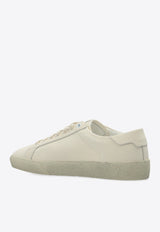 Saint Laurent SL/06 Court Classic Low-Top Sneakers Cream 611106 GUP10-9113