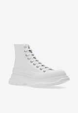 Alexander McQueen Tread Slick High-Top Sneakers White 611706 W4L32-9000