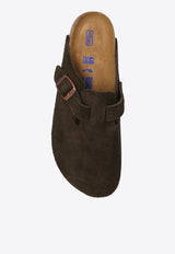 BirkenstockBoston Leather Buckled Slippers660463 0-MOCCADark Brown