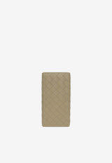 Bottega Veneta Intrecciato Folding Leather Wallet Travertine 676593 VCPQ5-2920