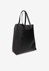 Saint Laurent Bold Leather Tote Bag 676657 CSU0N-1000 Black