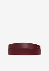 Bottega Veneta Triangle Buckle Belt in Calf Leather Bordeaux 679476 VMAU3-2247