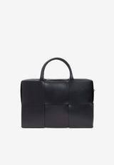 Bottega VenetaArco Intreccio Leather Briefcase680120 VB1K1-8480Black